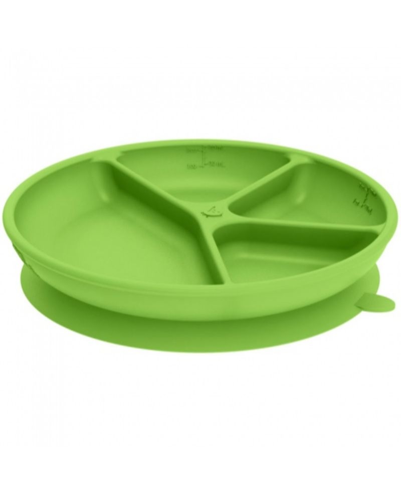 Green Sprouts mokomoji, silikoninė lėkštė