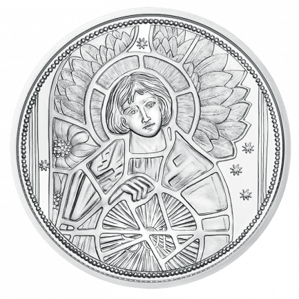 Sidabrinė moneta „Archangelas Urielis – Šviesos Angelas”