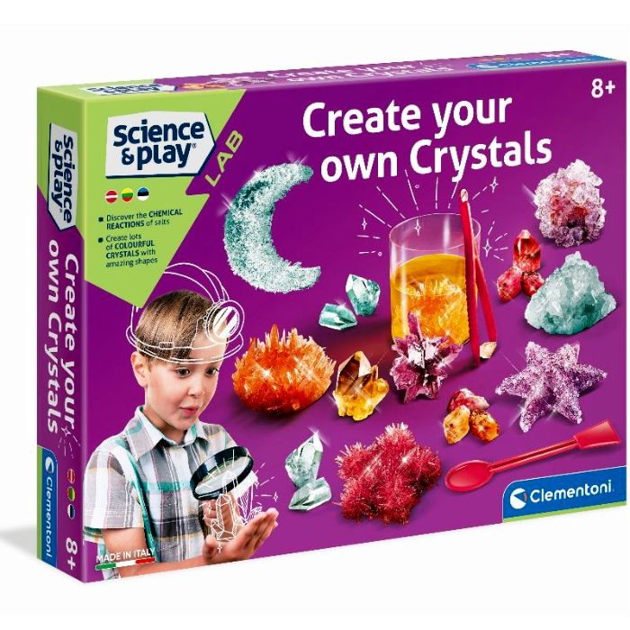 Mokslinis komplektas „Create Your Own Crystals Science&Play” 8+ m.